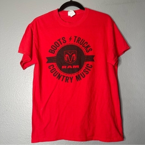 Boots Trucks County Music Ram Graphic T Shirt - Picture 1 of 4